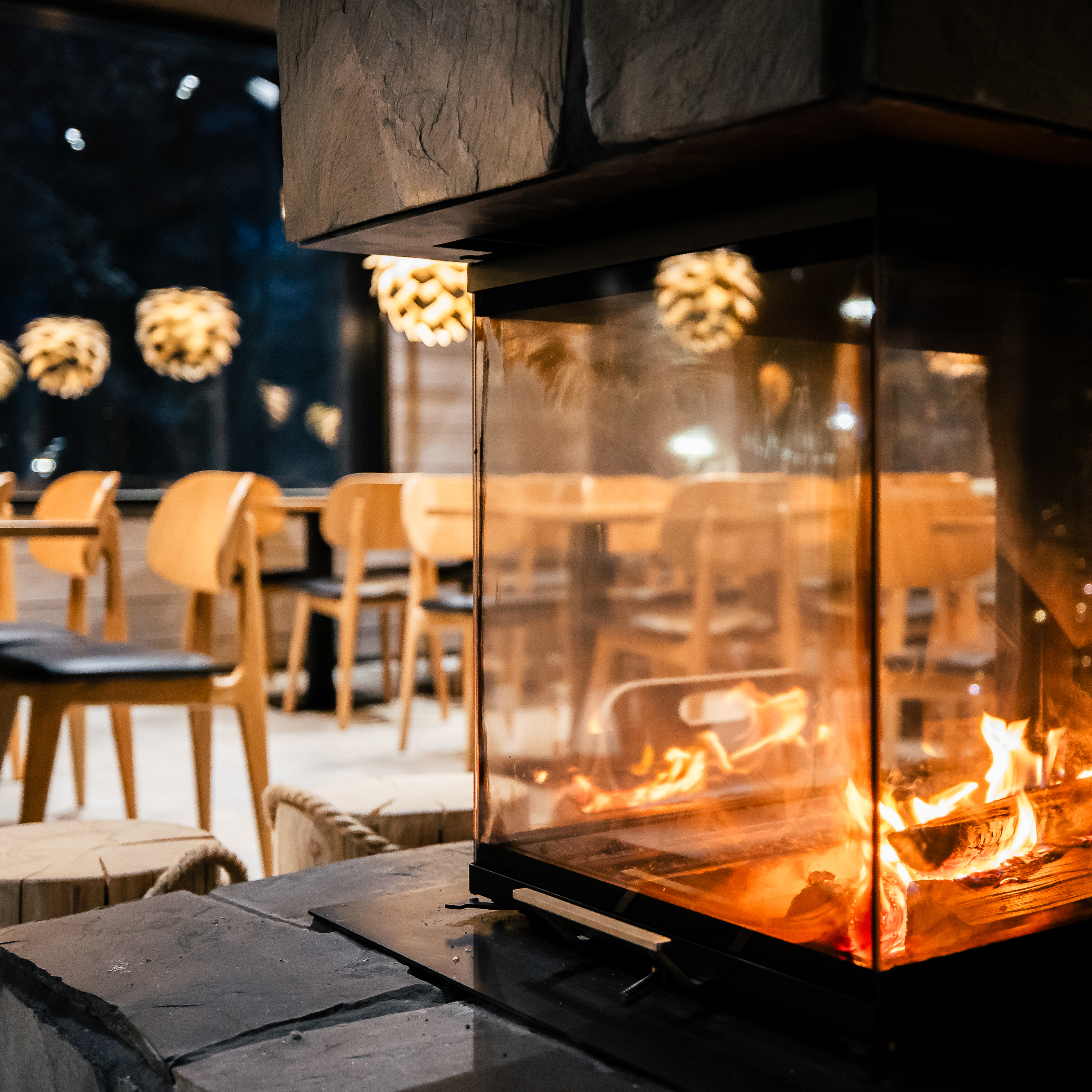 Hawu Restaurant interior Lapland Winter Park Rovaniemi