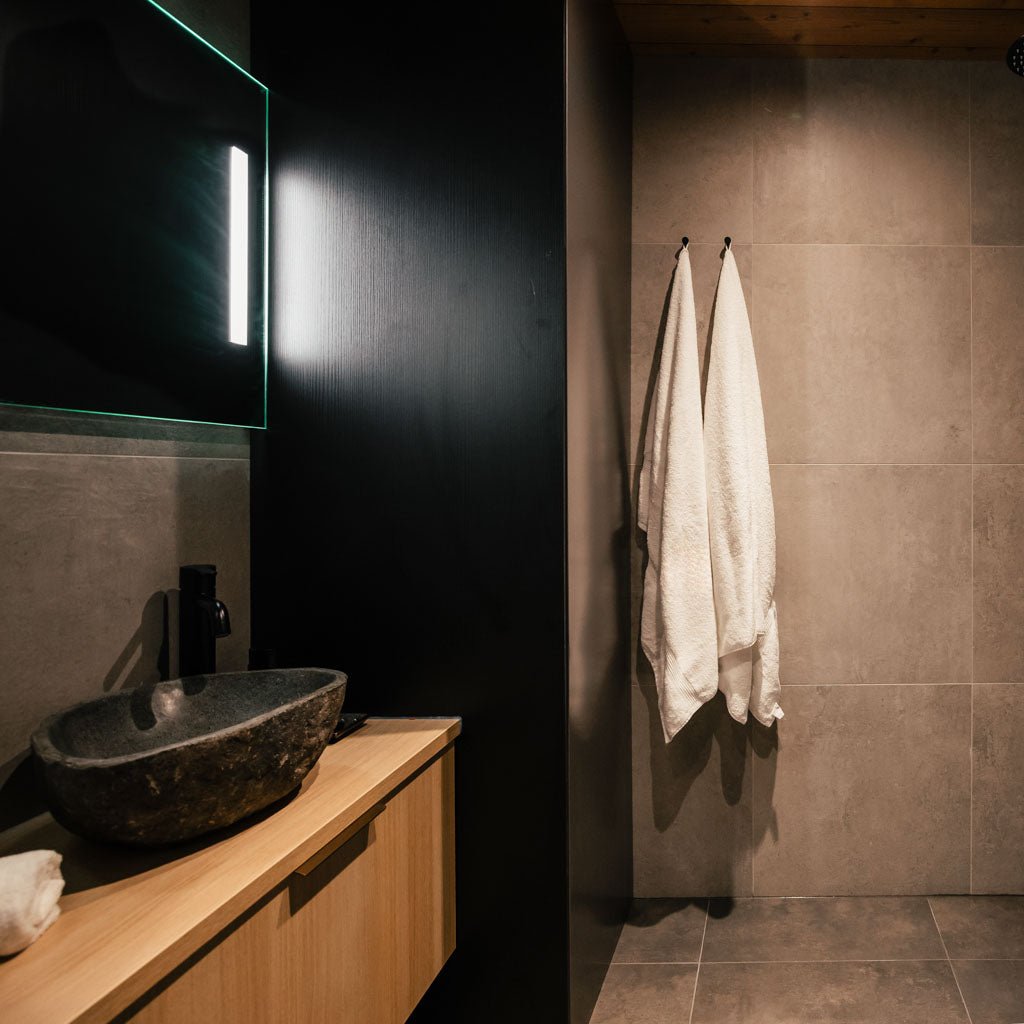 Bathroom in Chalet accommodation