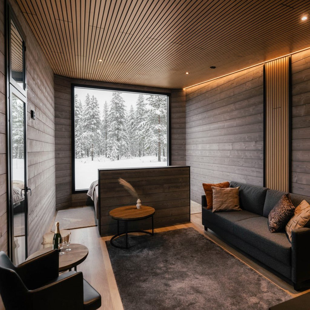 Chalet accommodation with a great winter view in Lapland Winter Park